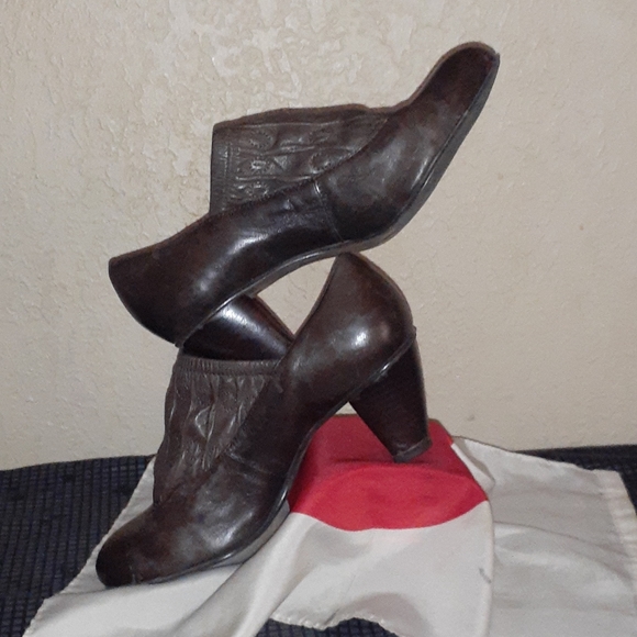 Leather, dark brown ,size 6 made in italy - Picture 4 of 7